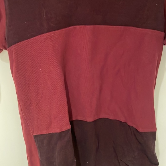 Fred Perry burgundy polo with big stripes size small slim fit - Picture 4 of 6